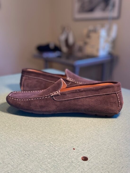 Bruno Parmigiani Made in Italy Brown Suede Driving Shoes M Size EU 40 (US7-7.5) main image 8